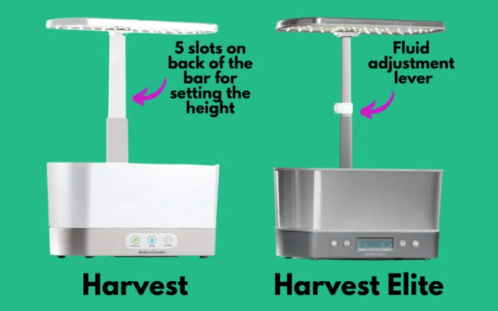 harvest elite light adjustment
